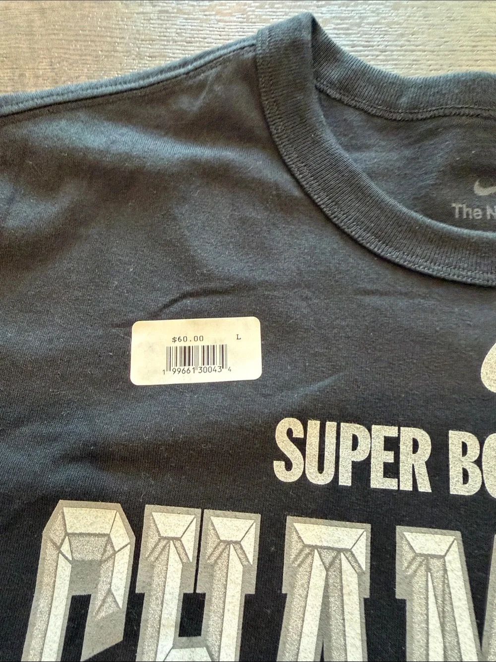 Nike Men’s L Seattle Seahawks NFL Super Bowl LX Champions Trophy Collection Tee